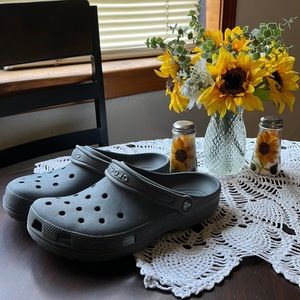 Gray Crocs